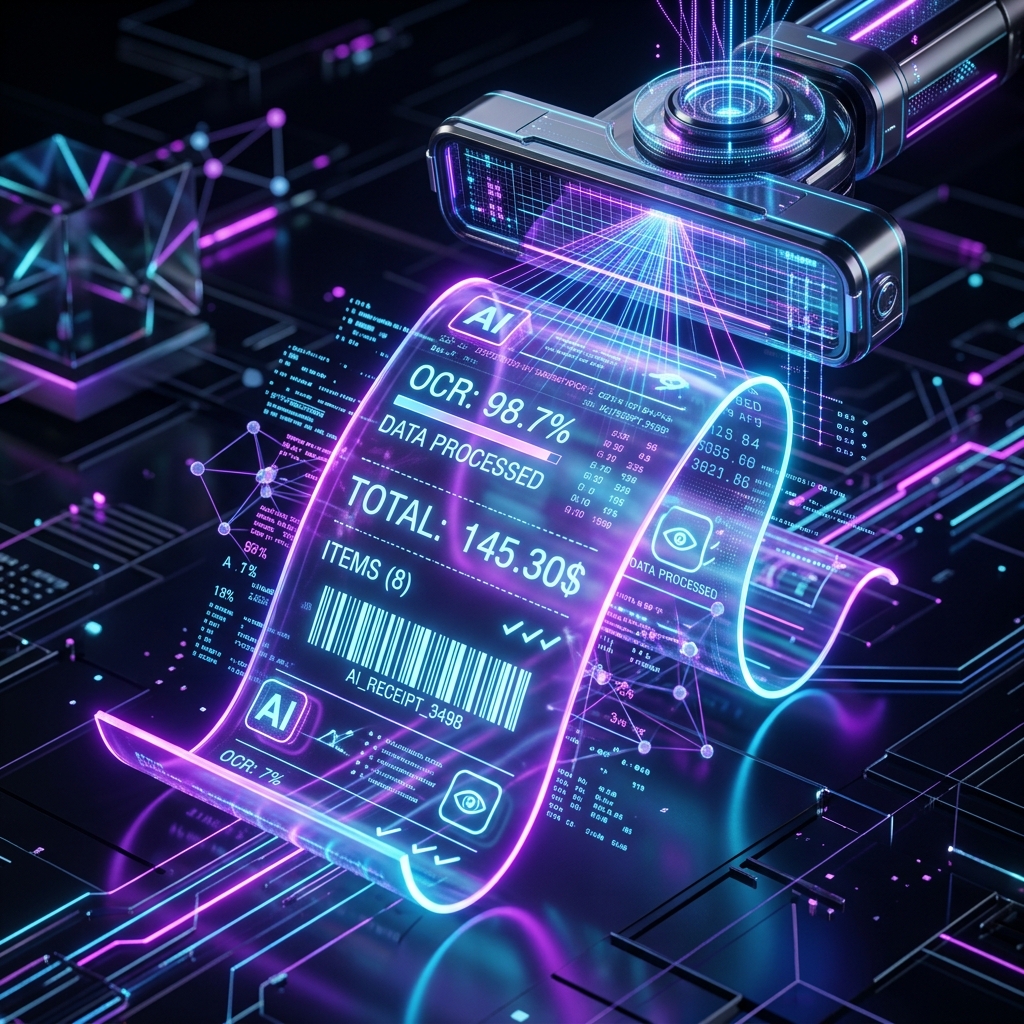 Inteligencia Artificial escaneando ticket